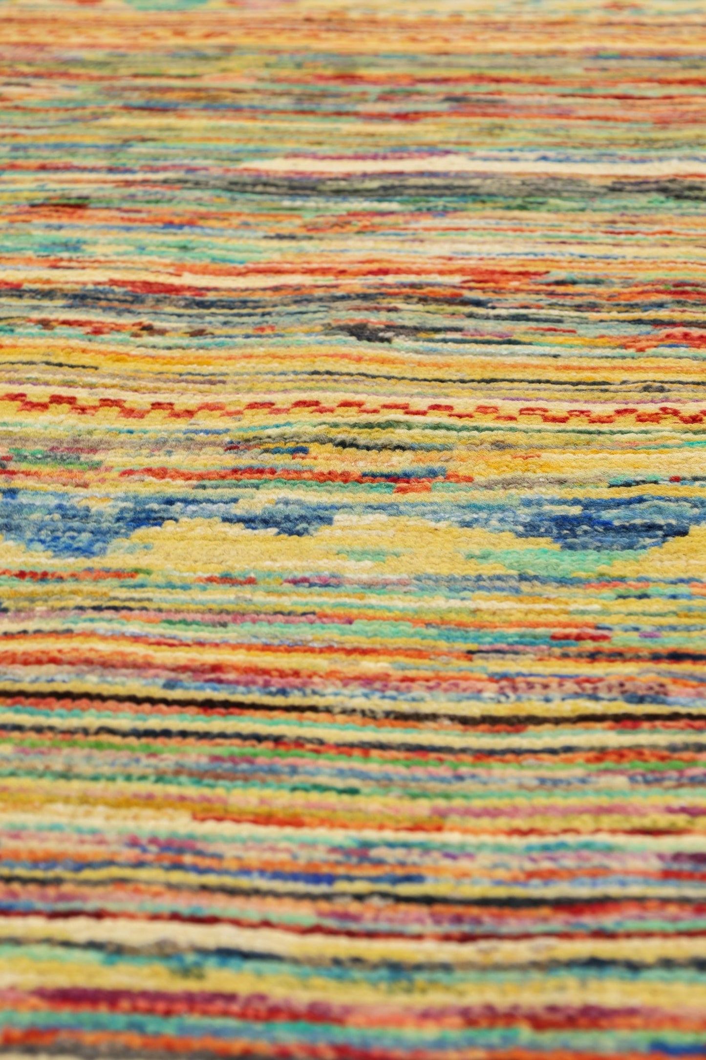 Abrash Handwoven Tribal Rug, J79592