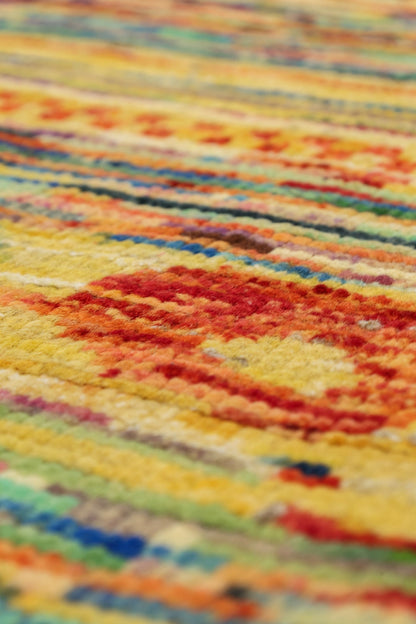 Abrash Handwoven Tribal Rug, J79592