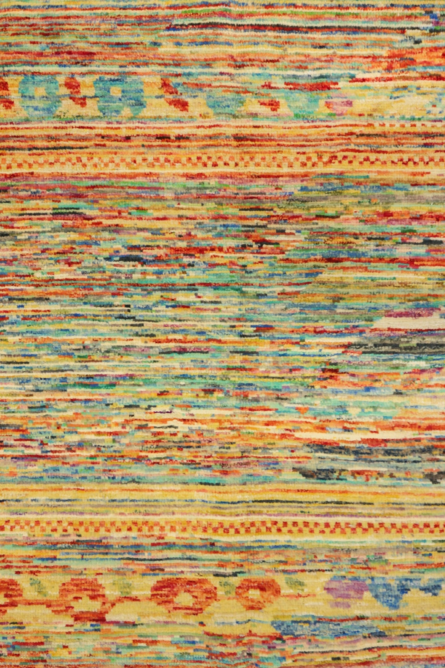 Abrash Handwoven Tribal Rug, J79592
