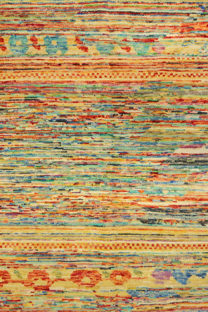 Abrash Handwoven Tribal Rug, J79592