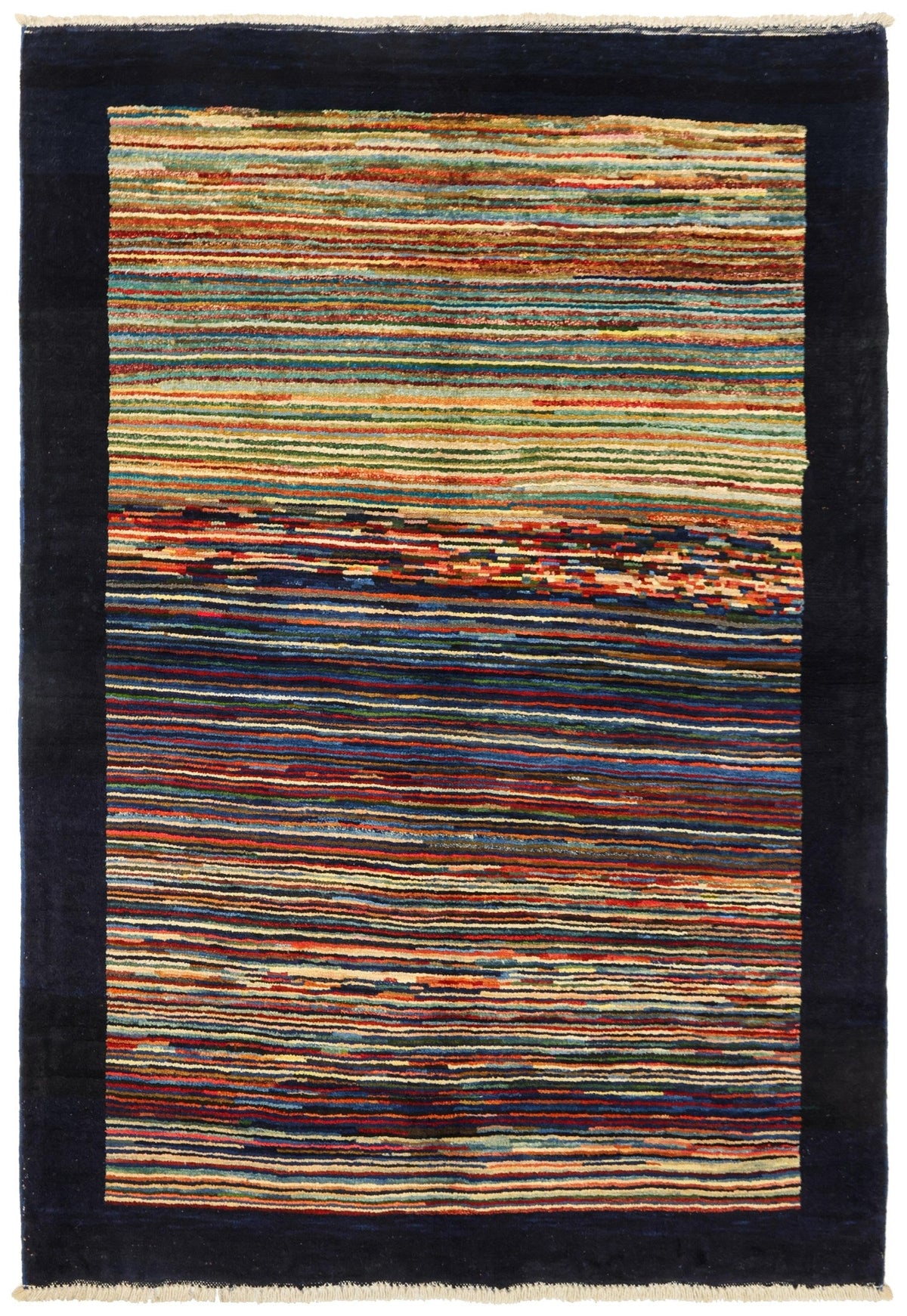 Abrash Handwoven Tribal Rug
