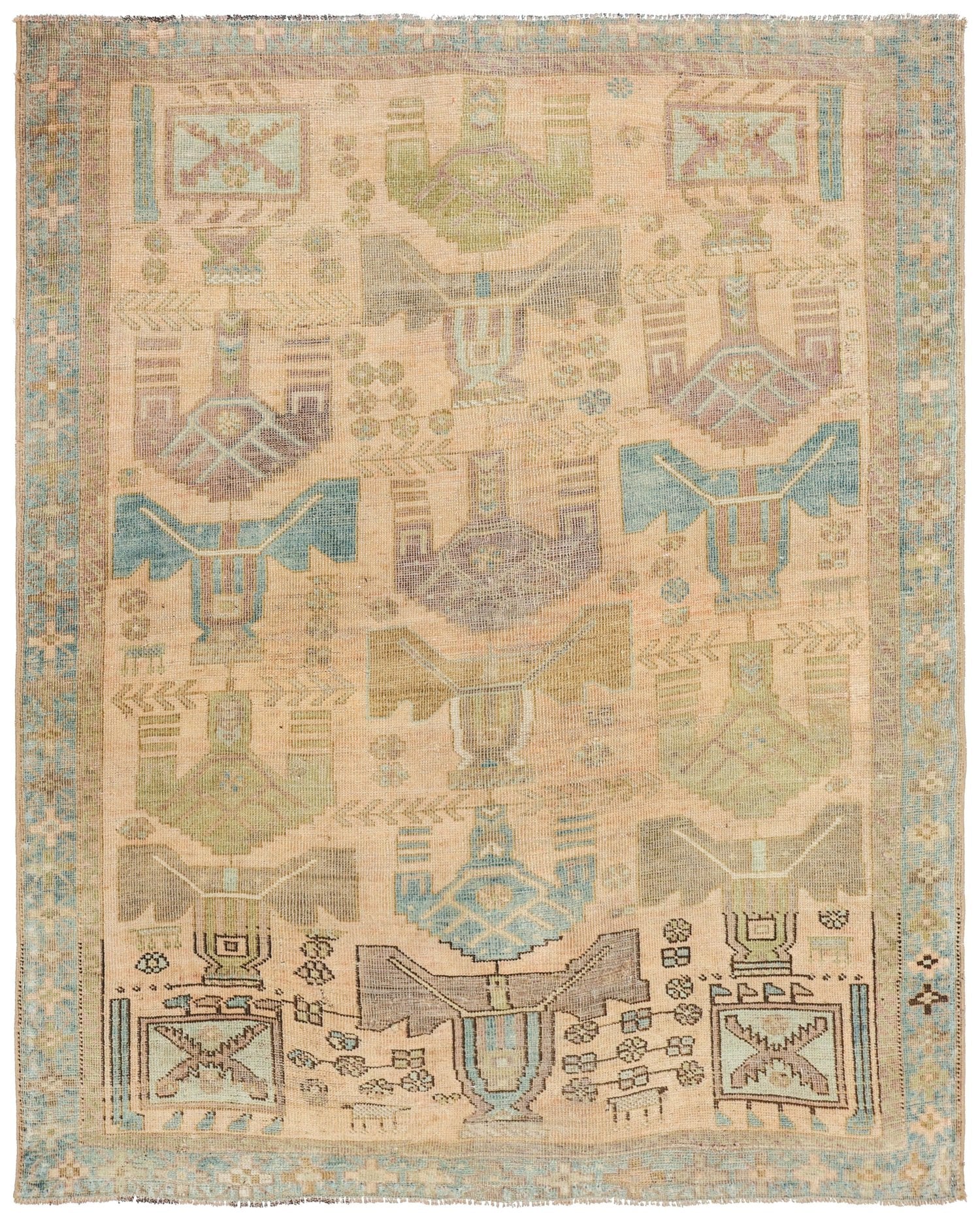 Vintage Afshar Handwoven Tribal Rug | Landry & Arcari