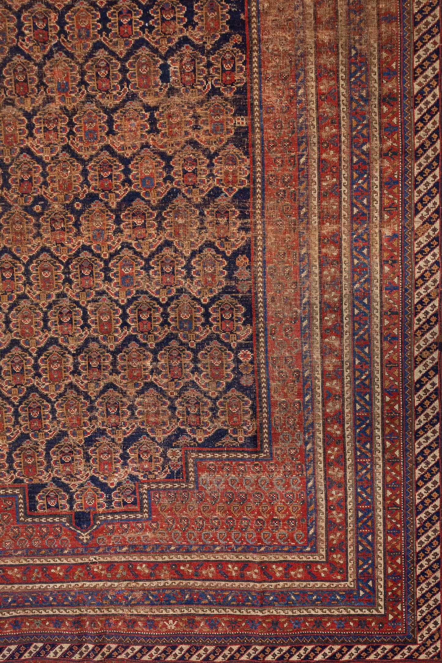 Vintage Afshar Handwoven Tribal Rug, J87173