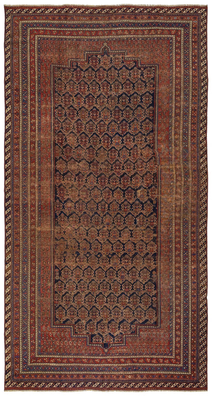 Vintage Afshar Handwoven Tribal Rug