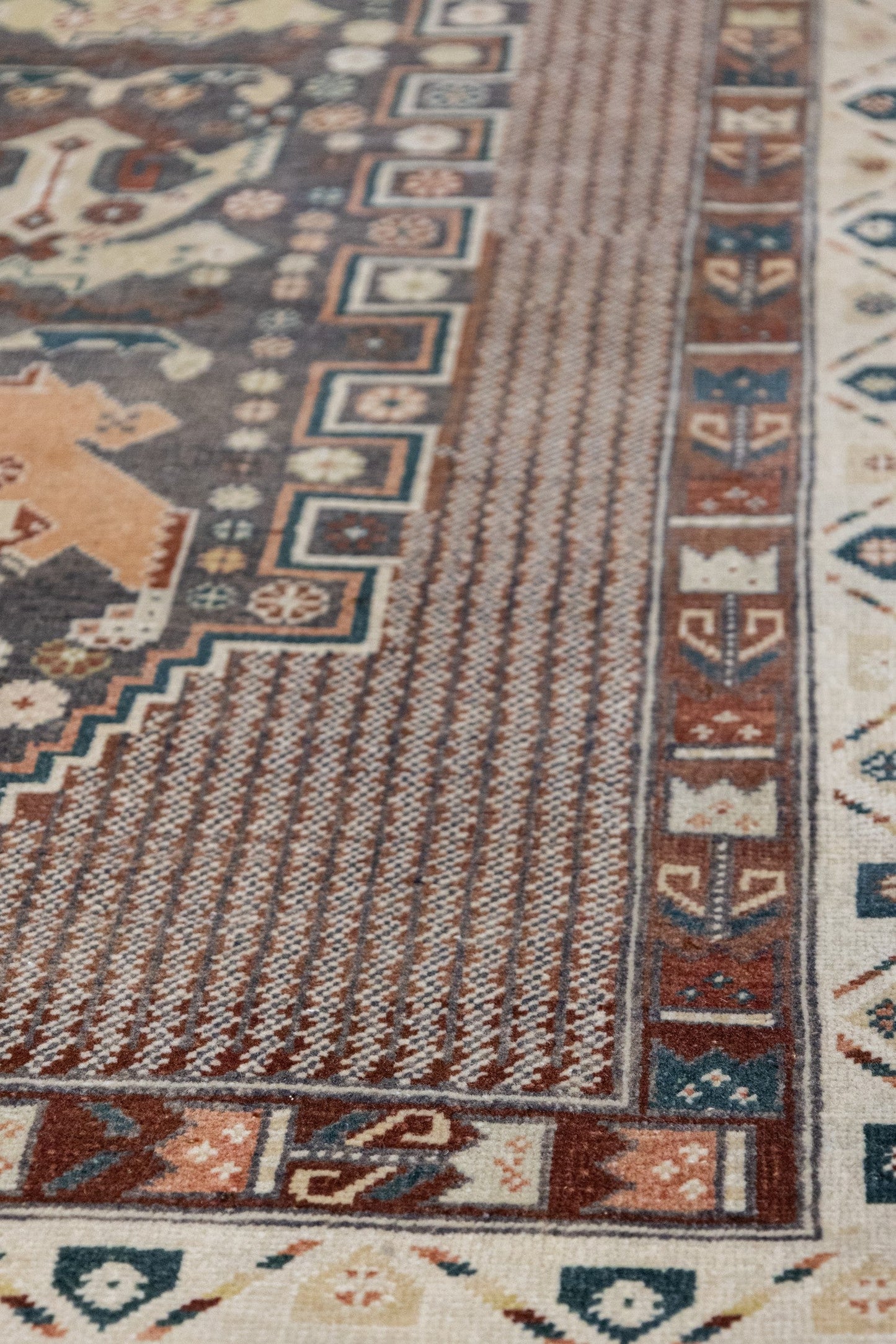 Vintage Afshar Handwoven Tribal Rug, J89122