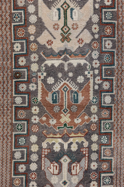 Vintage Afshar Handwoven Tribal Rug, J89122