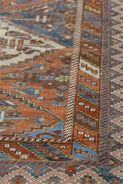 Vintage Afshar Handwoven Tribal Rug, J89129