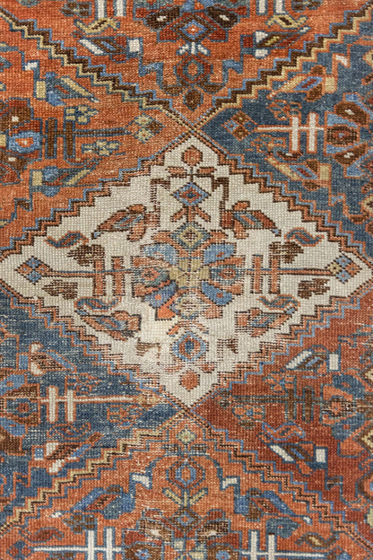 Vintage Afshar Handwoven Tribal Rug, J89129