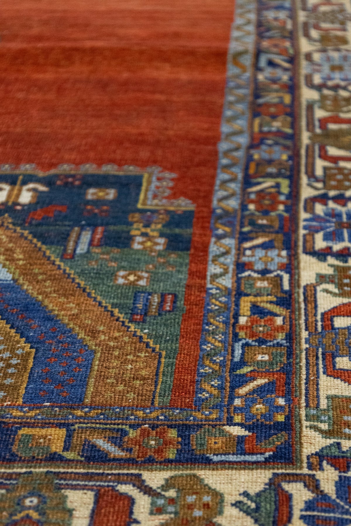Antique Afshar Handwoven Tribal Rug, JF8807