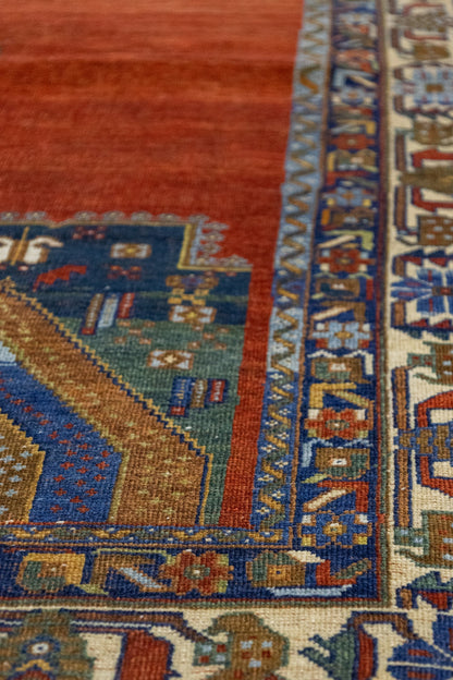 Antique Afshar Handwoven Tribal Rug, JF8807