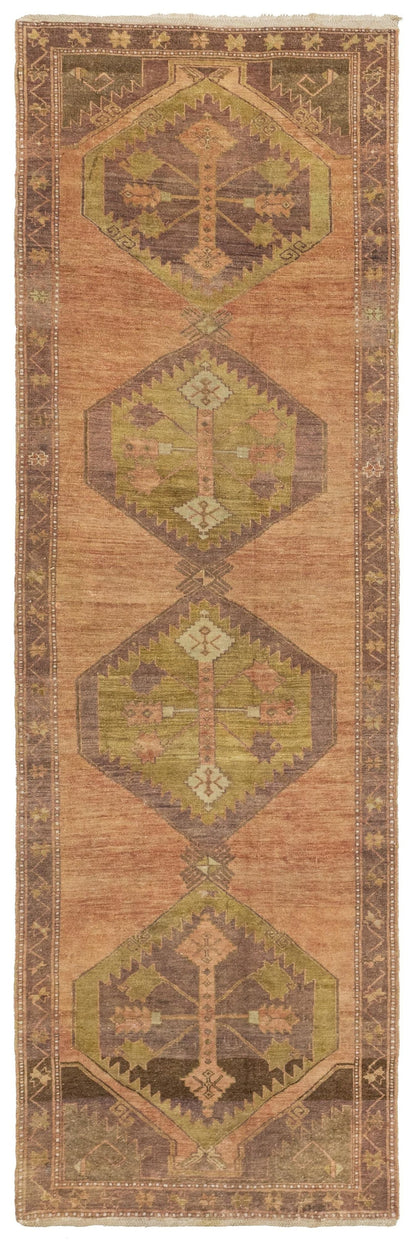 Vintage Anatolian Handwoven Tribal Rug
