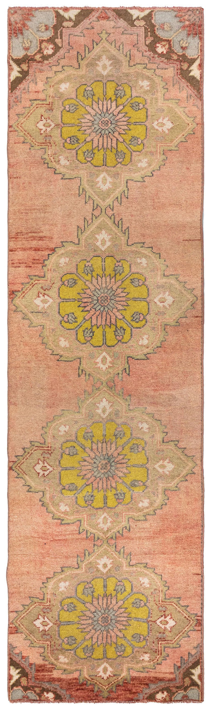 Vintage Anatolian Handwoven Tribal Rug