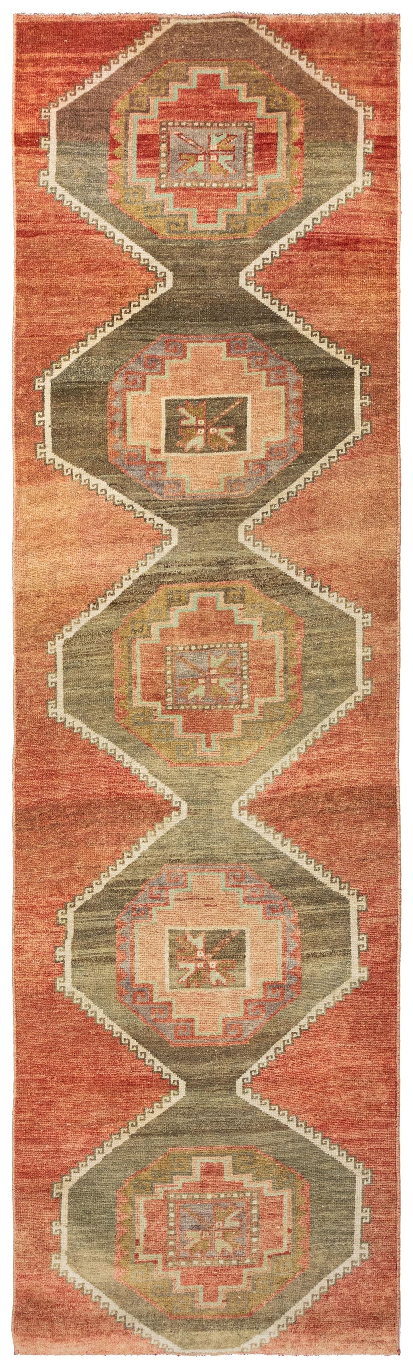Vintage Anatolian Handwoven Tribal Rug