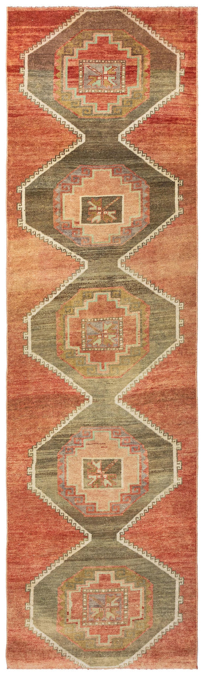 Vintage Anatolian Handwoven Tribal Rug