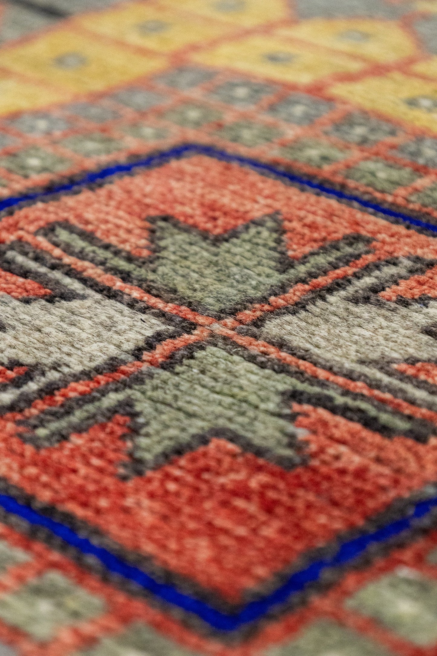 Vintage Anatolian Handwoven Tribal Rug, J87995