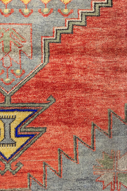 Vintage Anatolian Handwoven Tribal Rug, J87995