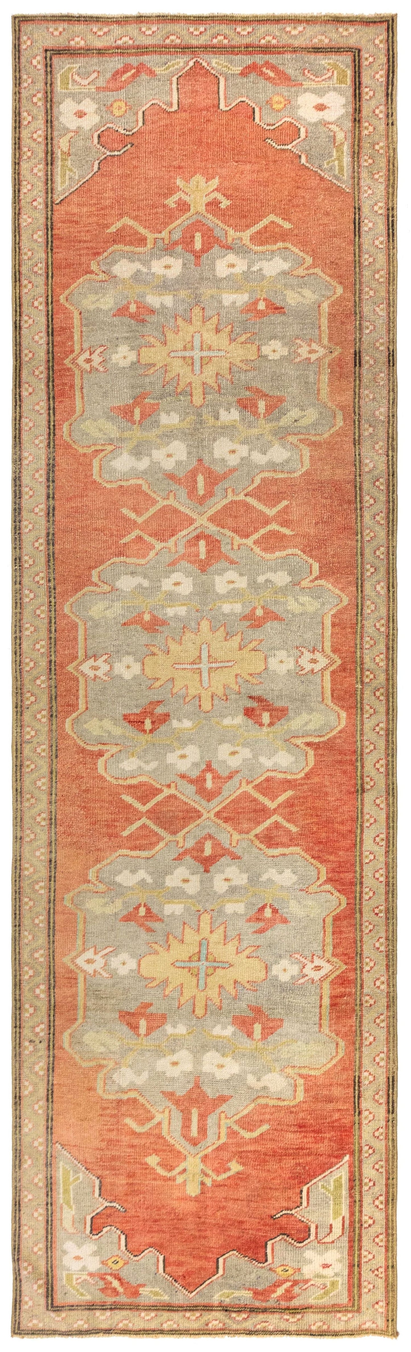 Vintage Anatolian Handwoven Tribal Rug