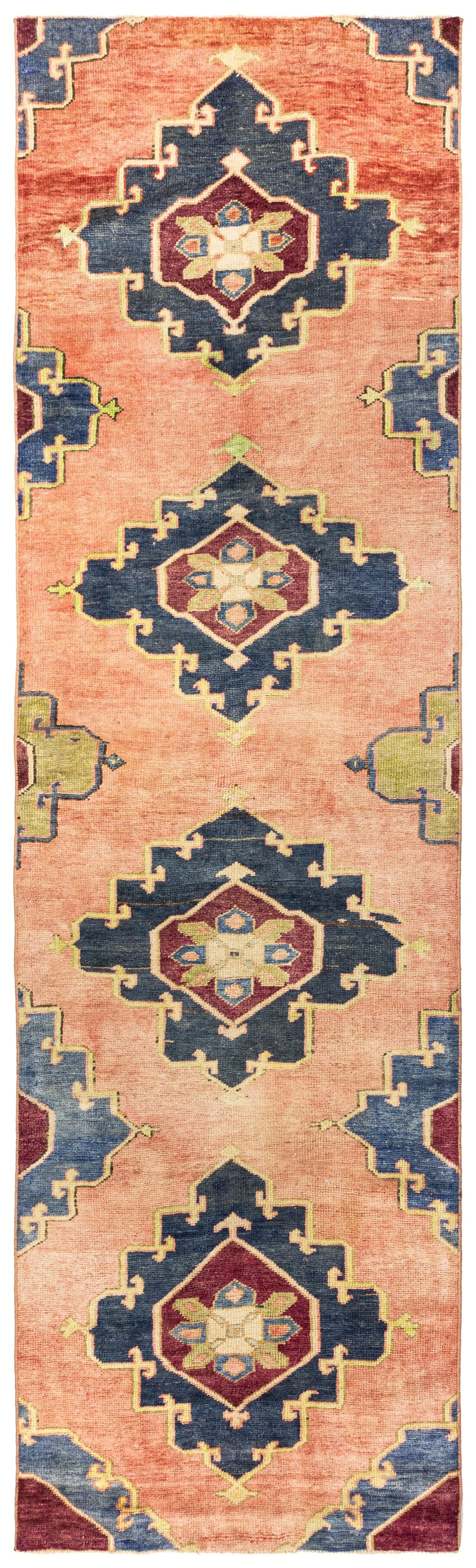 Vintage Anatolian Handwoven Tribal Rug