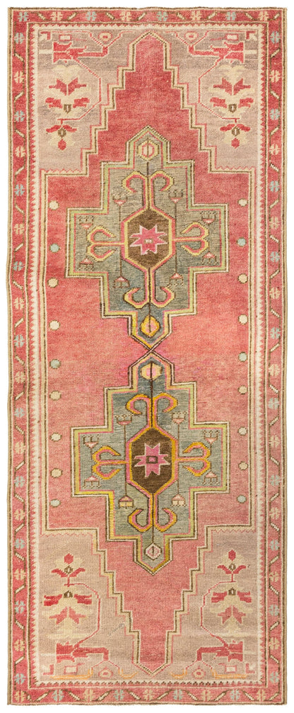 Vintage Anatolian Handwoven Tribal Rug