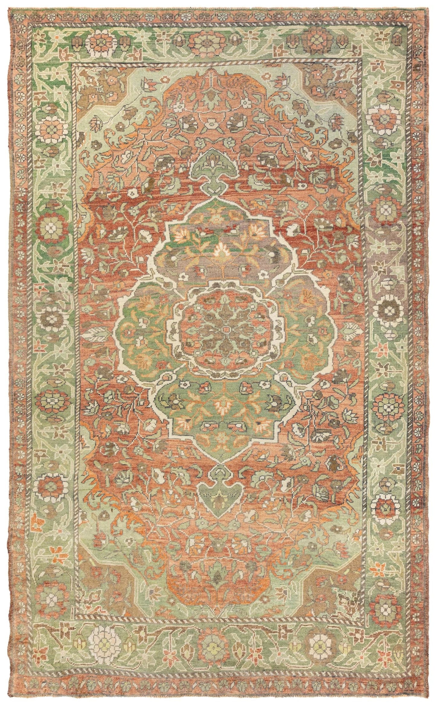 Vintage Anatolian Handwoven Tribal Rug