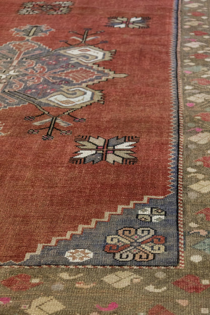 Vintage Anatolian Handwoven Tribal Rug, J88016