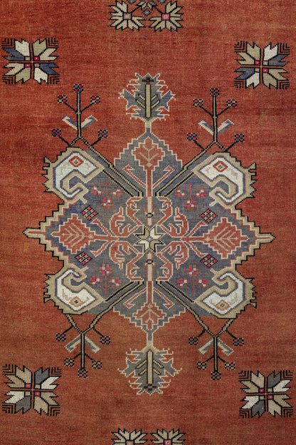 Vintage Anatolian Handwoven Tribal Rug, J88016