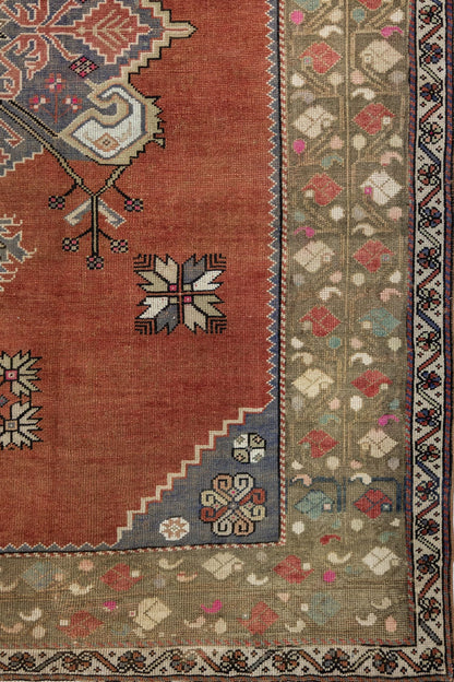 Vintage Anatolian Handwoven Tribal Rug, J88016