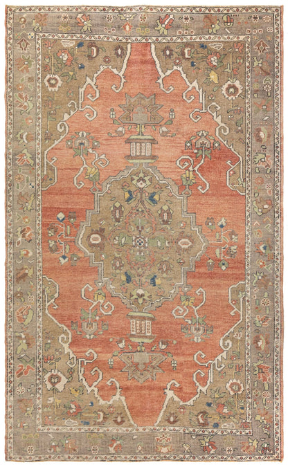 Vintage Anatolian Handwoven Tribal Rug