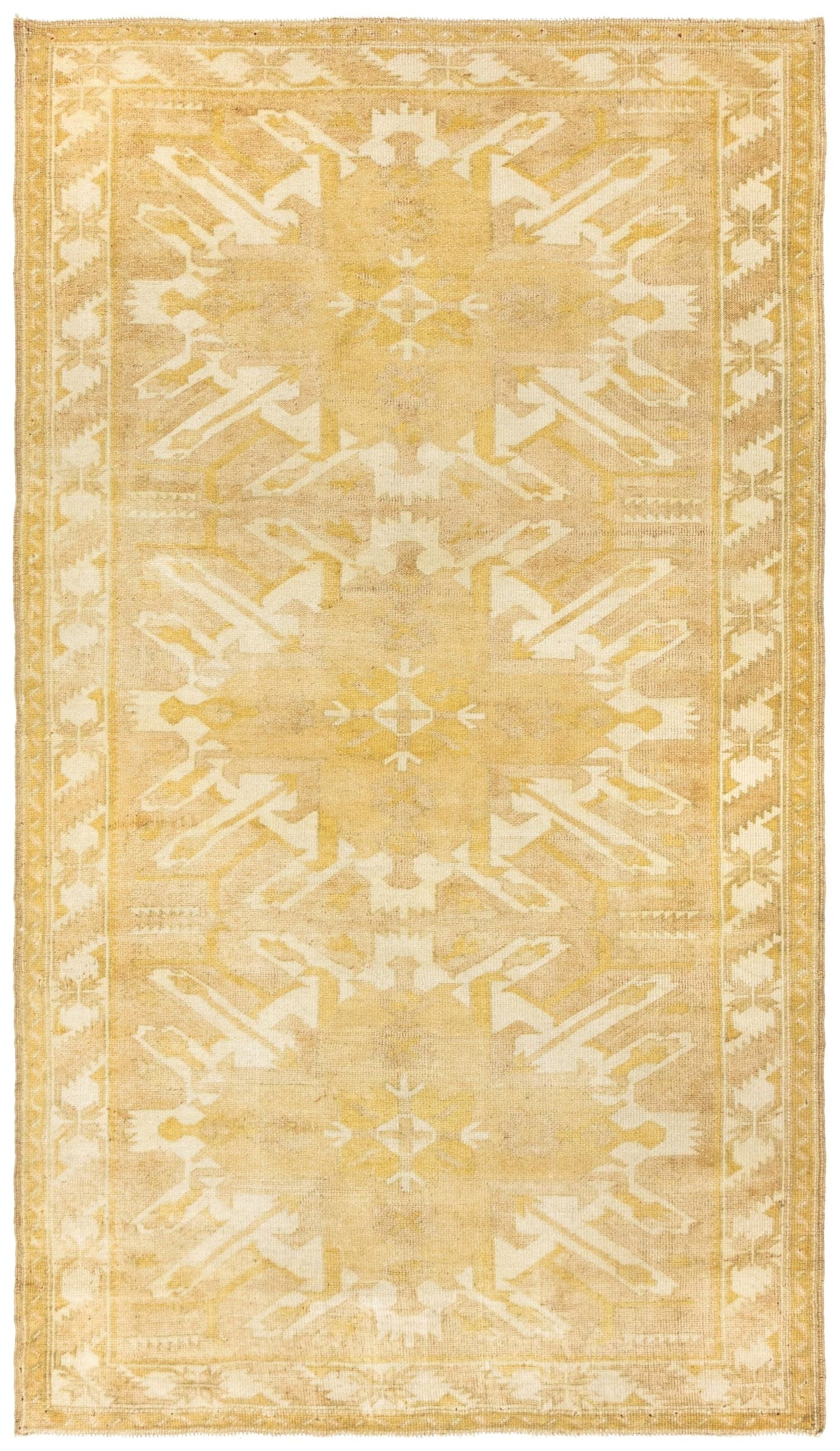 Vintage Anatolian Handwoven Tribal Rug