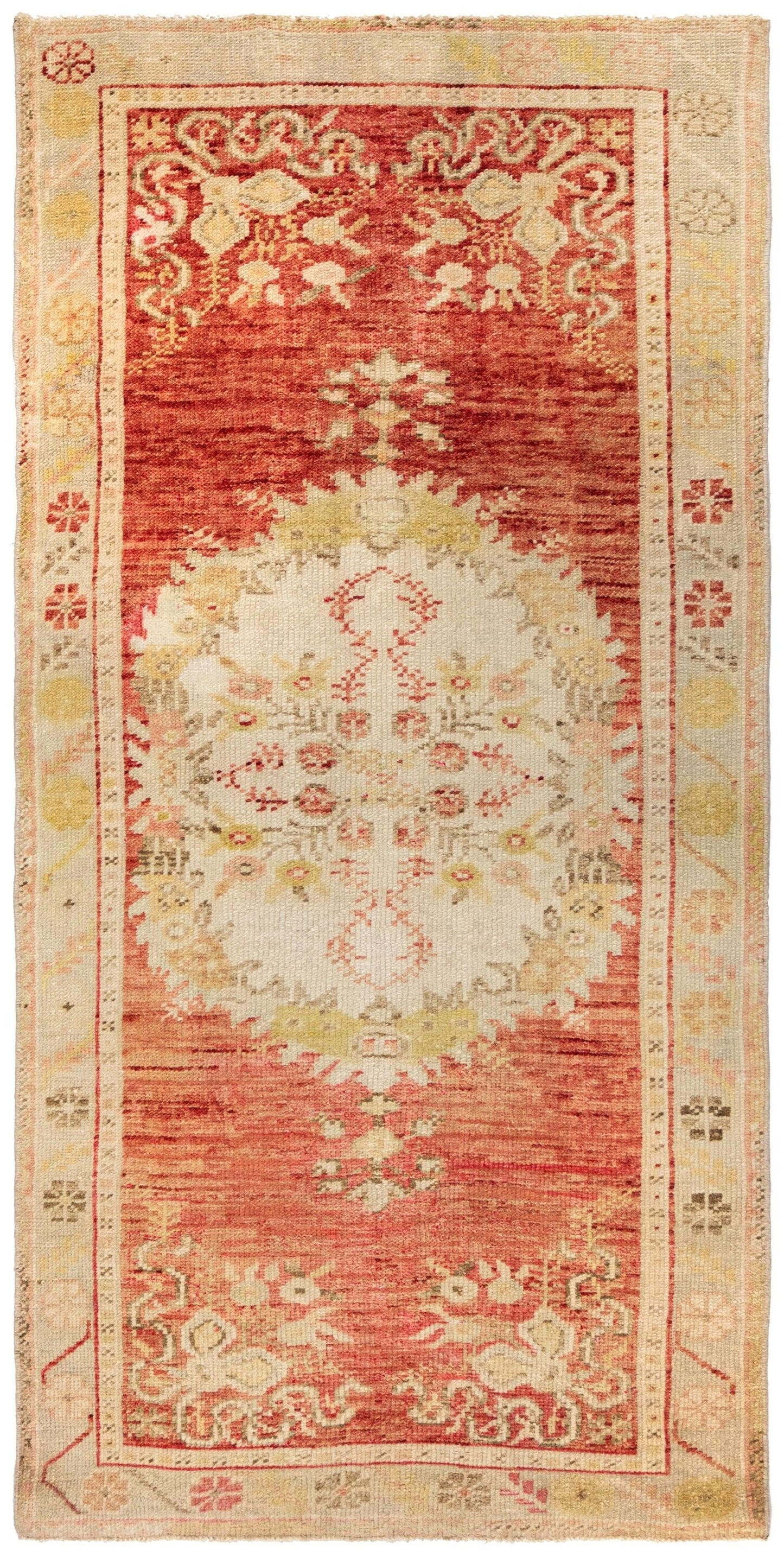 Vintage Anatolian Handwoven Tribal Rug