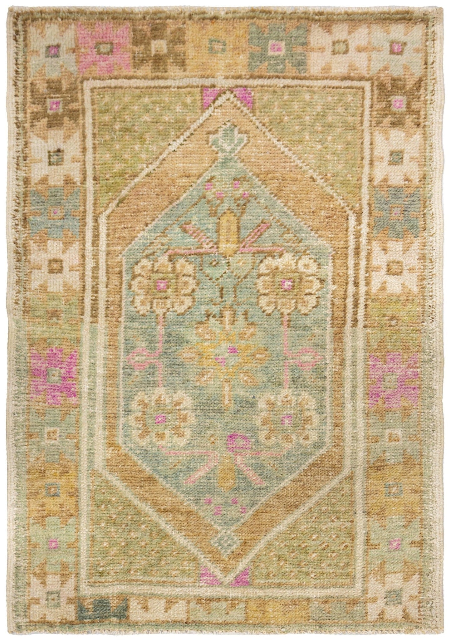 Vintage Anatolian Handwoven Tribal Rug