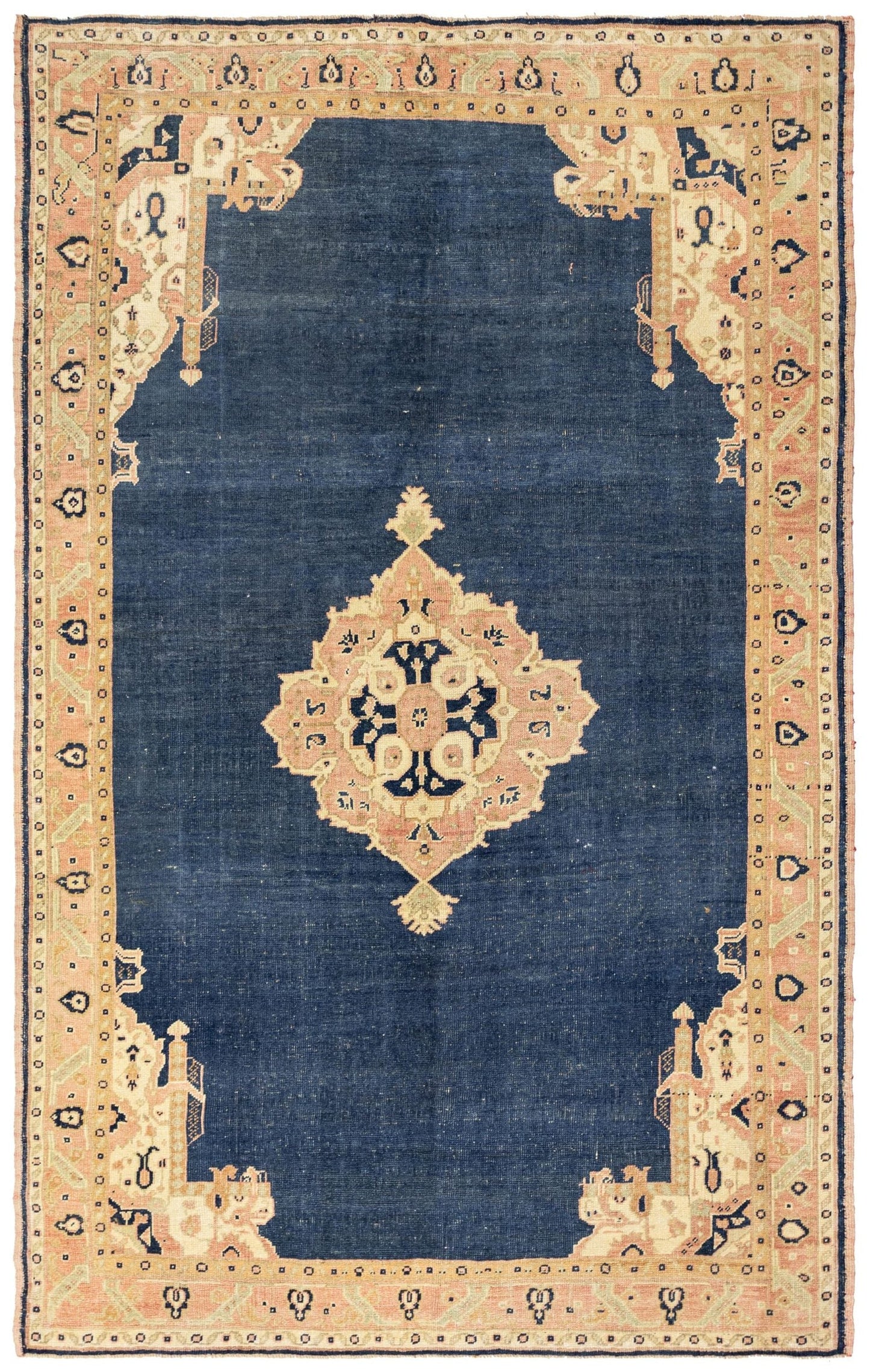 Vintage Anatolian Handwoven Tribal Rug