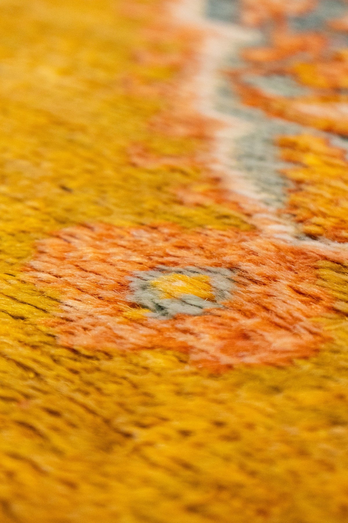 Antique Angora Oushak Handwoven Tribal Rug, J89153