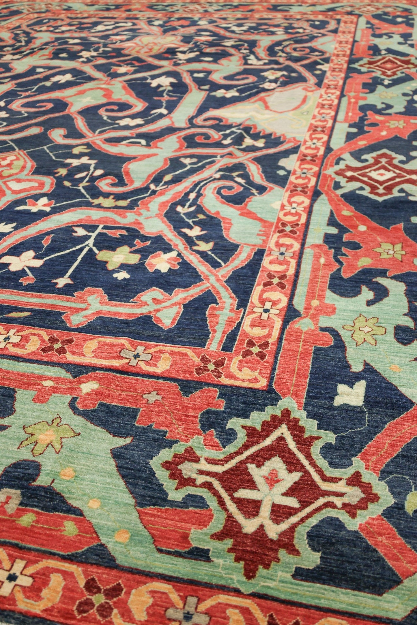 Arabesque Handwoven Tribal Rug, J74802