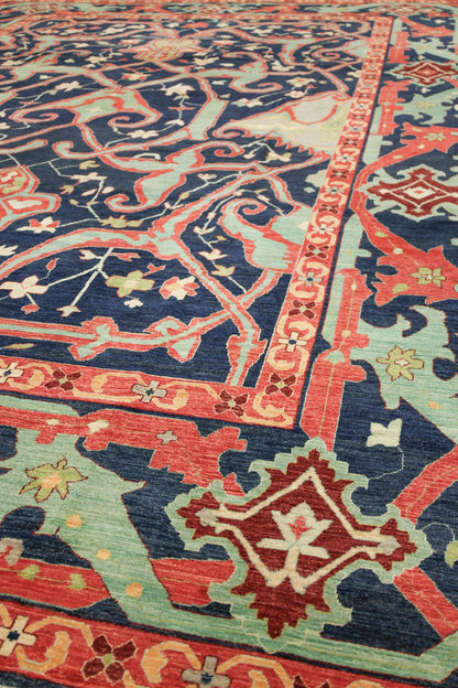 Arabesque Handwoven Tribal Rug, J74802