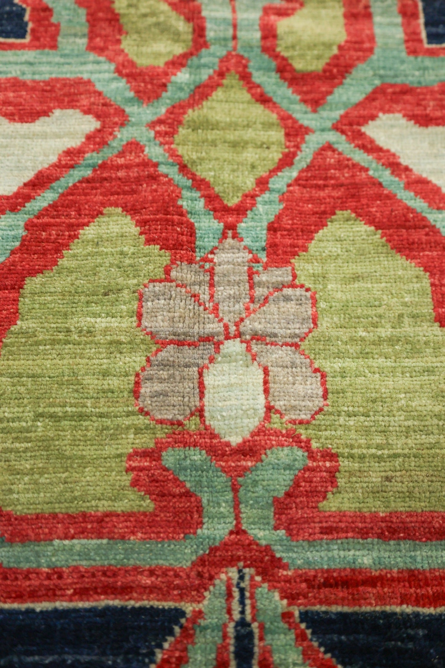 Arabesque Handwoven Tribal Rug, J74802
