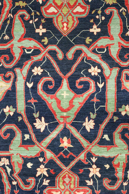 Arabesque Handwoven Tribal Rug, J74802