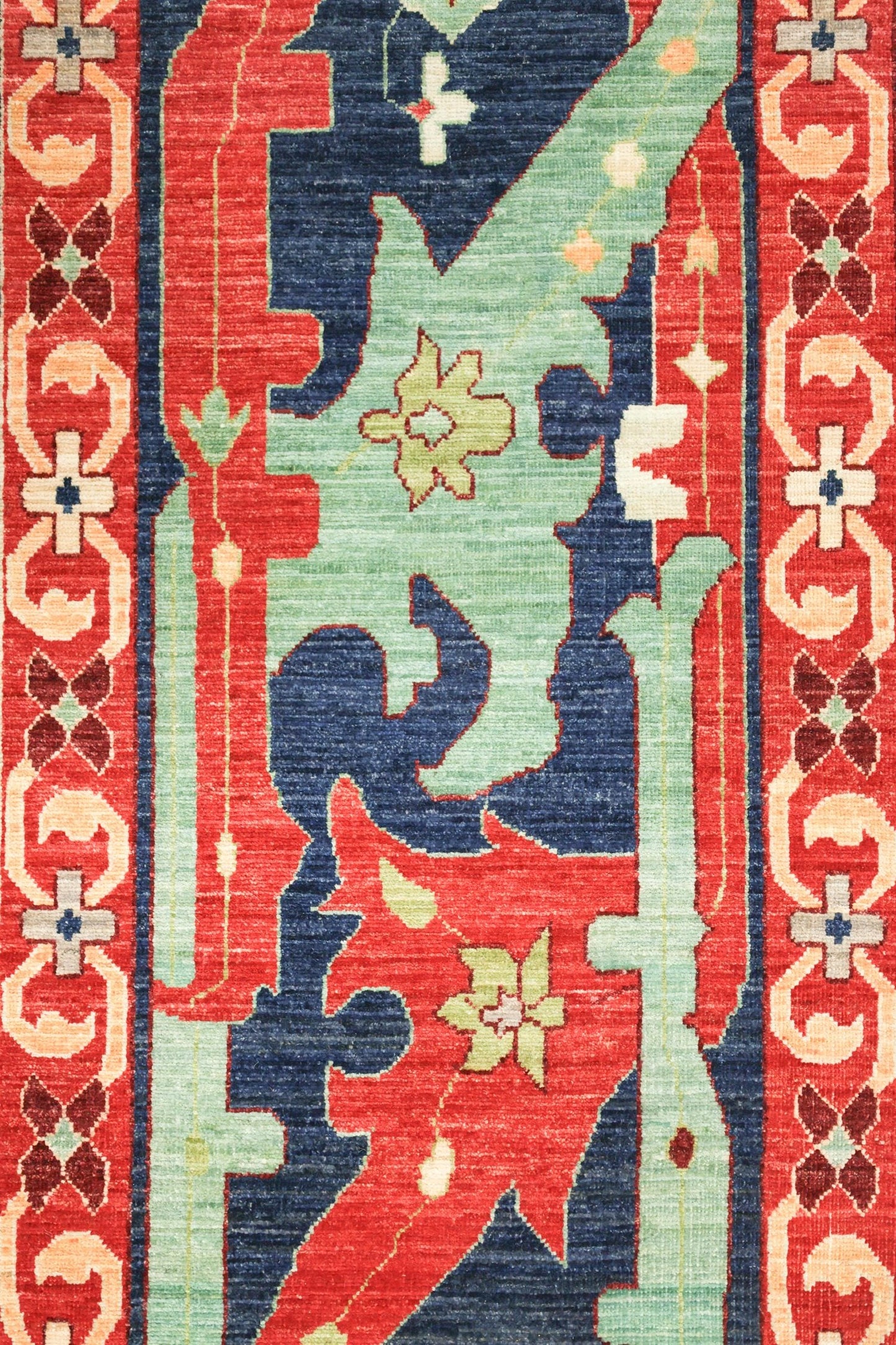 Arabesque Handwoven Tribal Rug, J74802