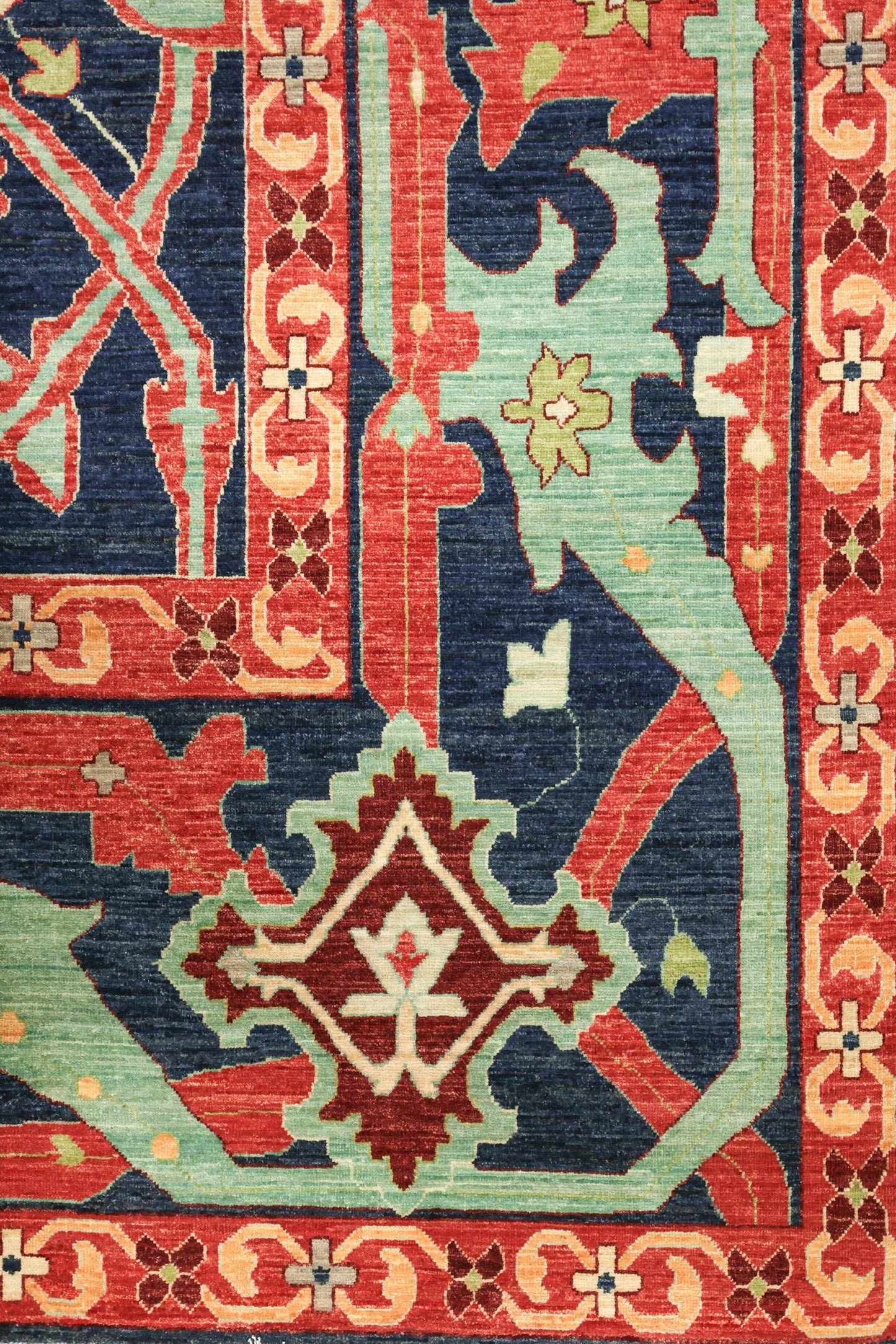 Arabesque Handwoven Tribal Rug, J74802