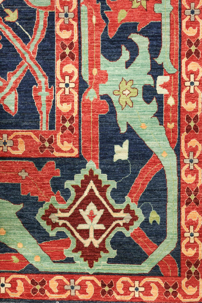 Arabesque Handwoven Tribal Rug, J74802