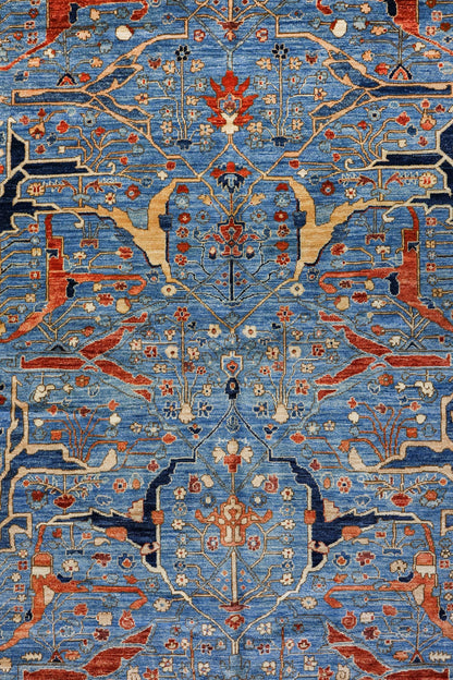 Arabesque Handwoven Tribal Rug, J80291