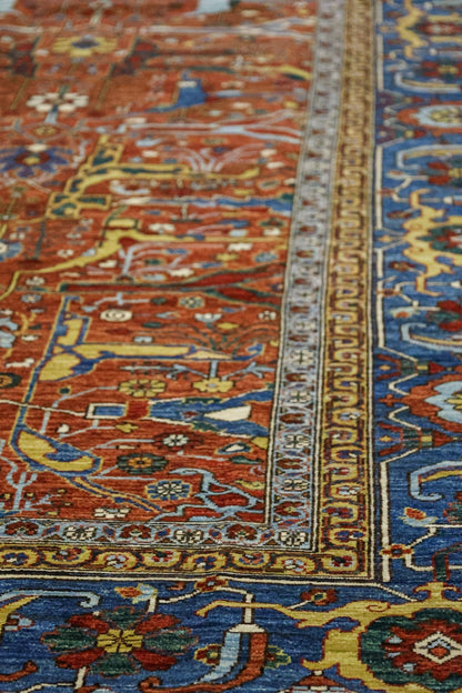 Arabesque Bijar Handwoven Tribal Rug, J81395
