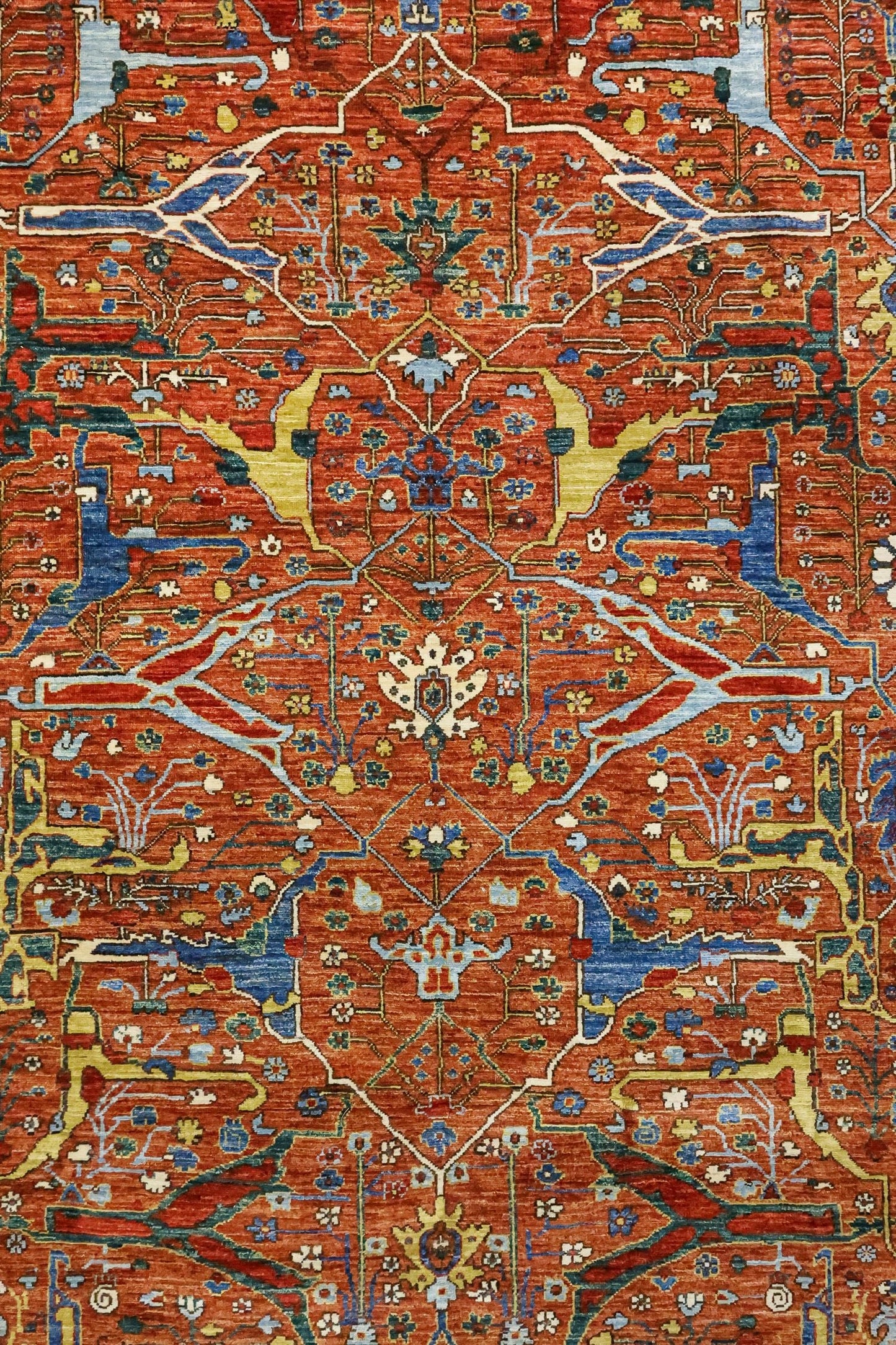 Arabesque Bijar Handwoven Tribal Rug, J81395