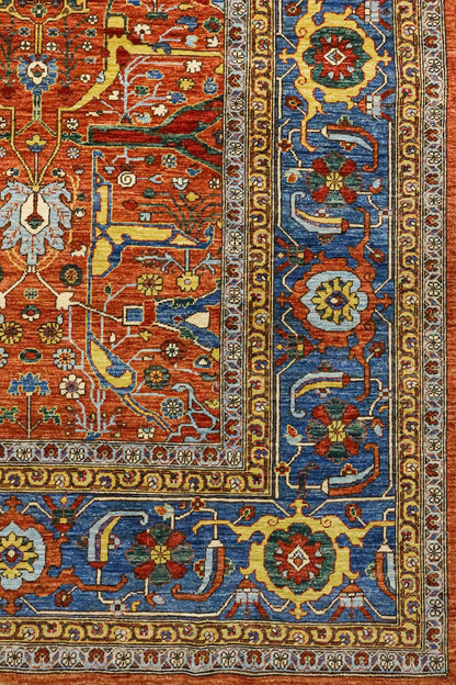 Arabesque Bijar Handwoven Tribal Rug, J81395
