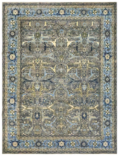 Arabesque Bijar Handwoven Tribal Rug