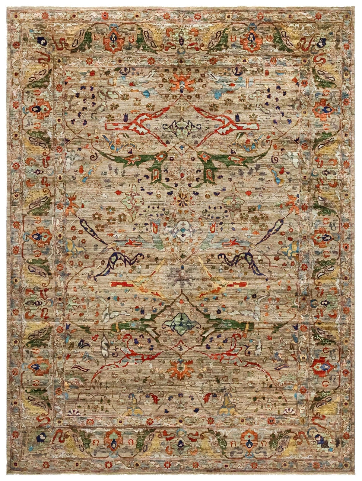 Arabesque Bijar Handwoven Tribal Rug