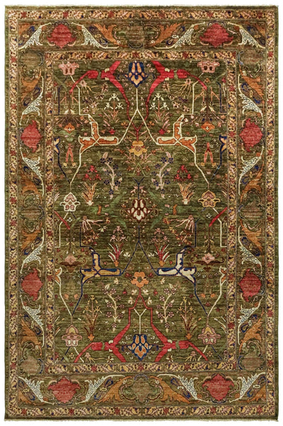 Arabesque Bijar Handwoven Tribal Rug