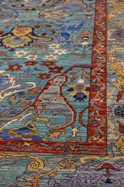 Arabesque Bijar Handwoven Tribal Rug, J86004