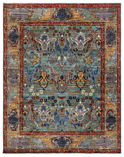 Arabesque Bijar Handwoven Tribal Rug
