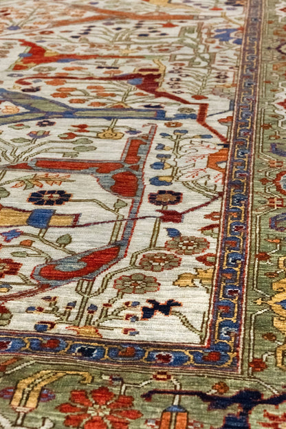 Arabesque Bijar Handwoven Tribal Rug, J86012